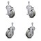 Service Caster 4 Inch Gray Polyurethane Wheel Swivel 10mm Threaded Stem Caster Brakes, 2PK SCC-TS20S414-PPUB-TLB-M1015-2-S-2 - alternate 1